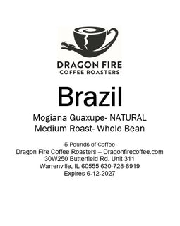 5 Pounds Brazil Mogiana Guaxupe- NATURAL