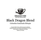 5 Pounds Black Dragon Blend Coffee Dragon Fire Coffee Roasters, Inc. 