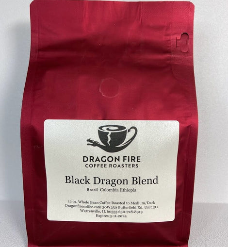 Dark Roast- Black Dragon Blend Coffee Dragon Fire Coffee Roasters, Inc. 